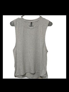Casual Crewneck Sleeveless Tank - Light Gray